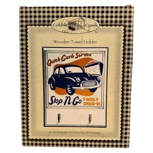 Schonberg Sign Art Retro Kitchen Towel or Key Holder MIB